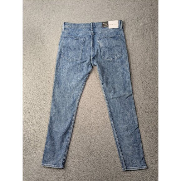 Levis Line 8 Slim Fit Taper Jeans 34x32 (Fits 35x29.5) Blue Acid Cotton Stretch - Picture 2 of 16